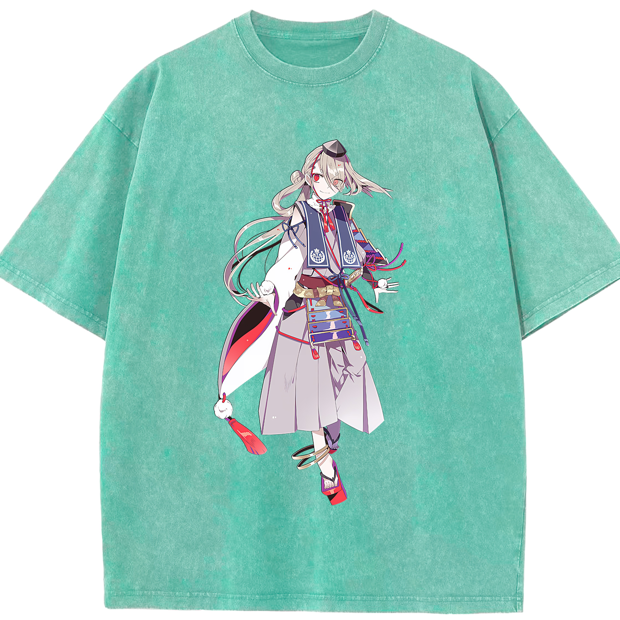 （画像用） 刀剣乱舞 Touken Ranbu 綿100% ヴィンテージ風 半袖Tシャツ（フロントプリント）